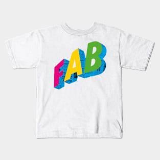 Fab typography graphic Kids T-Shirt